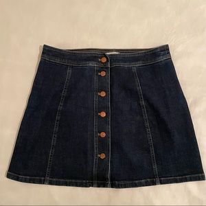 Madewell Dark Blue Denim Skirt